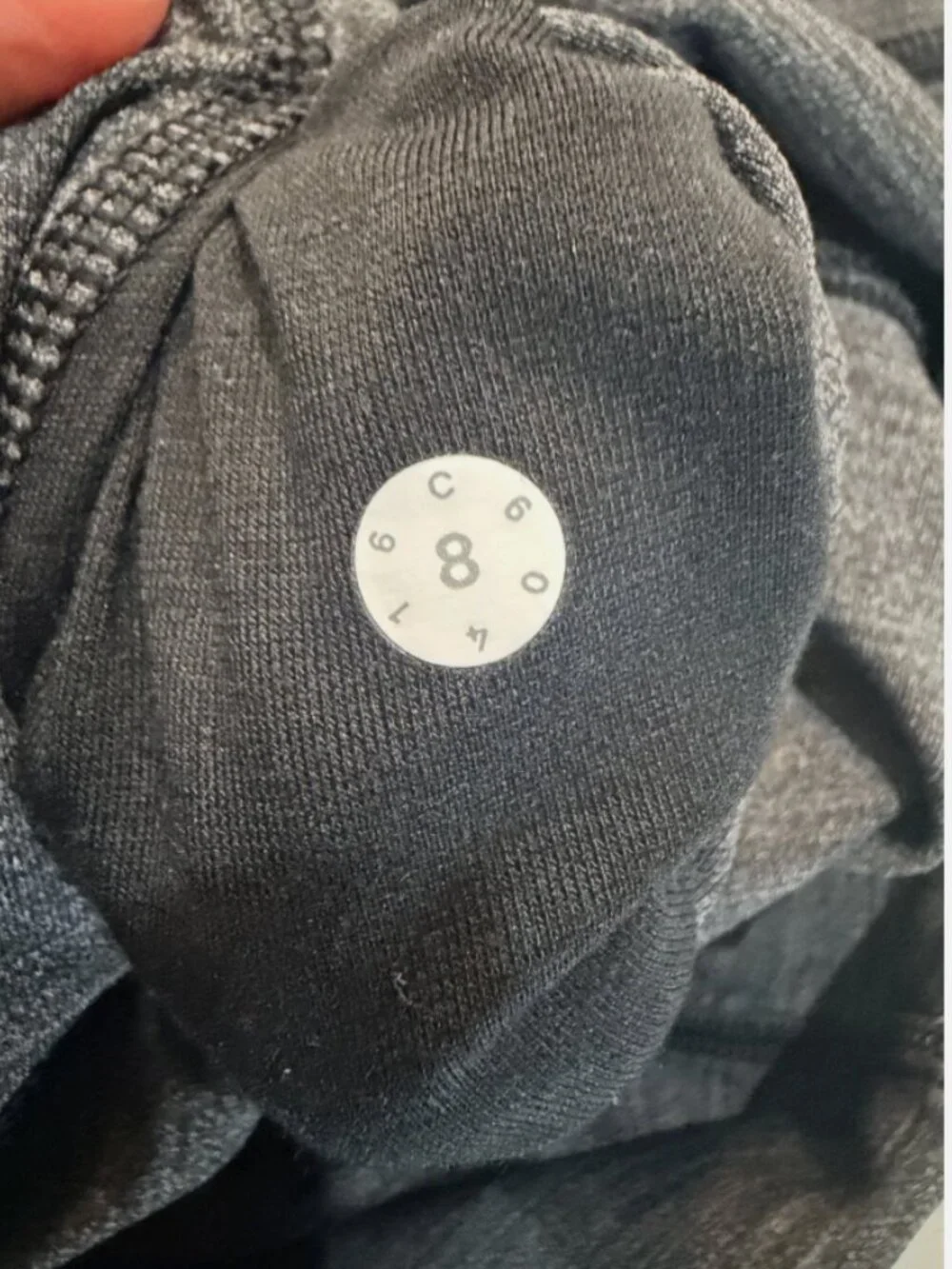 Lululemon Wunder Under Cropped Leggings Size 8 Heathered B/W